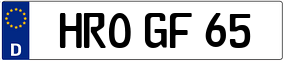 Truck License Plate